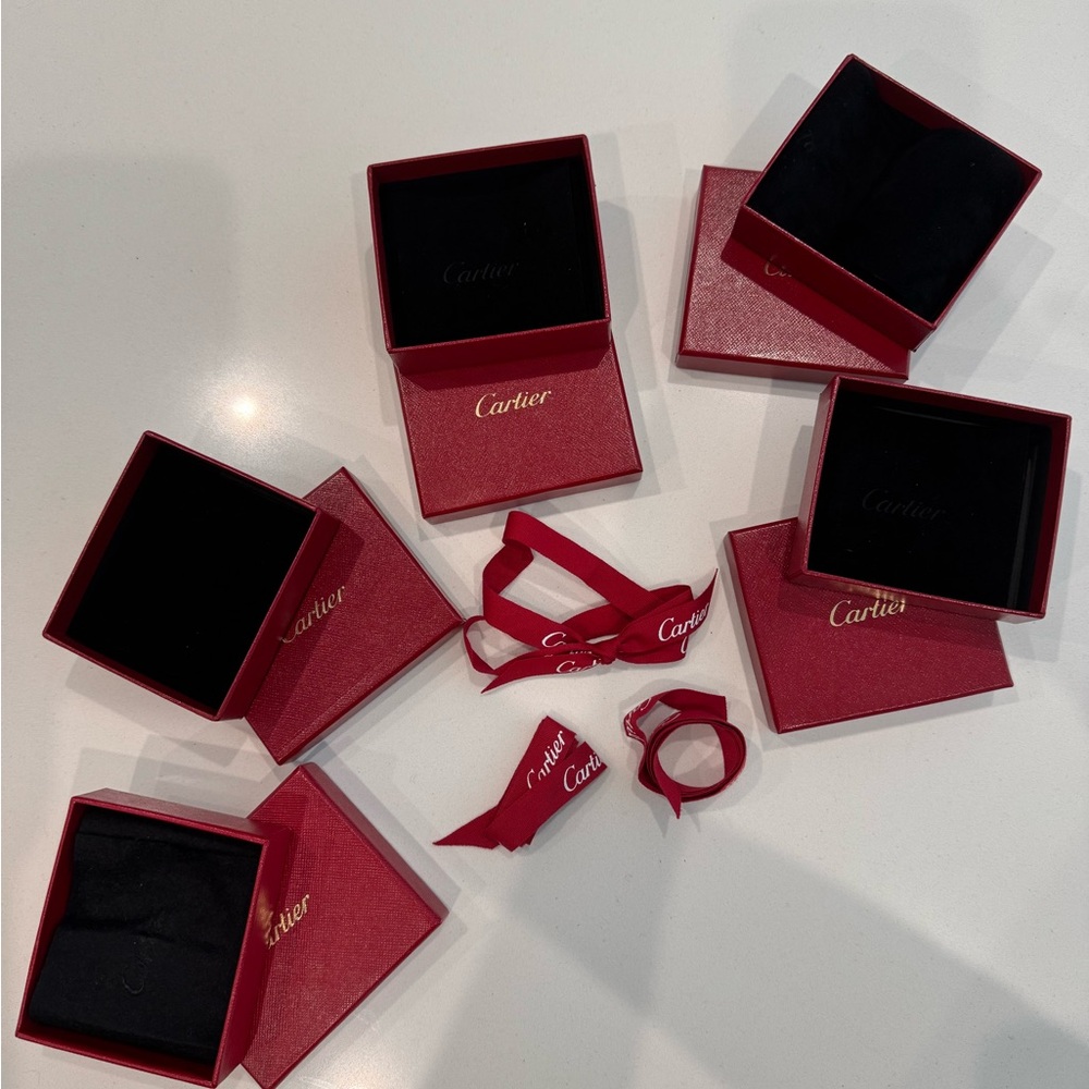 Cartier Red Accessory Boxes
